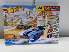 A boxed as new Hot Wheels Christmas advent calendar