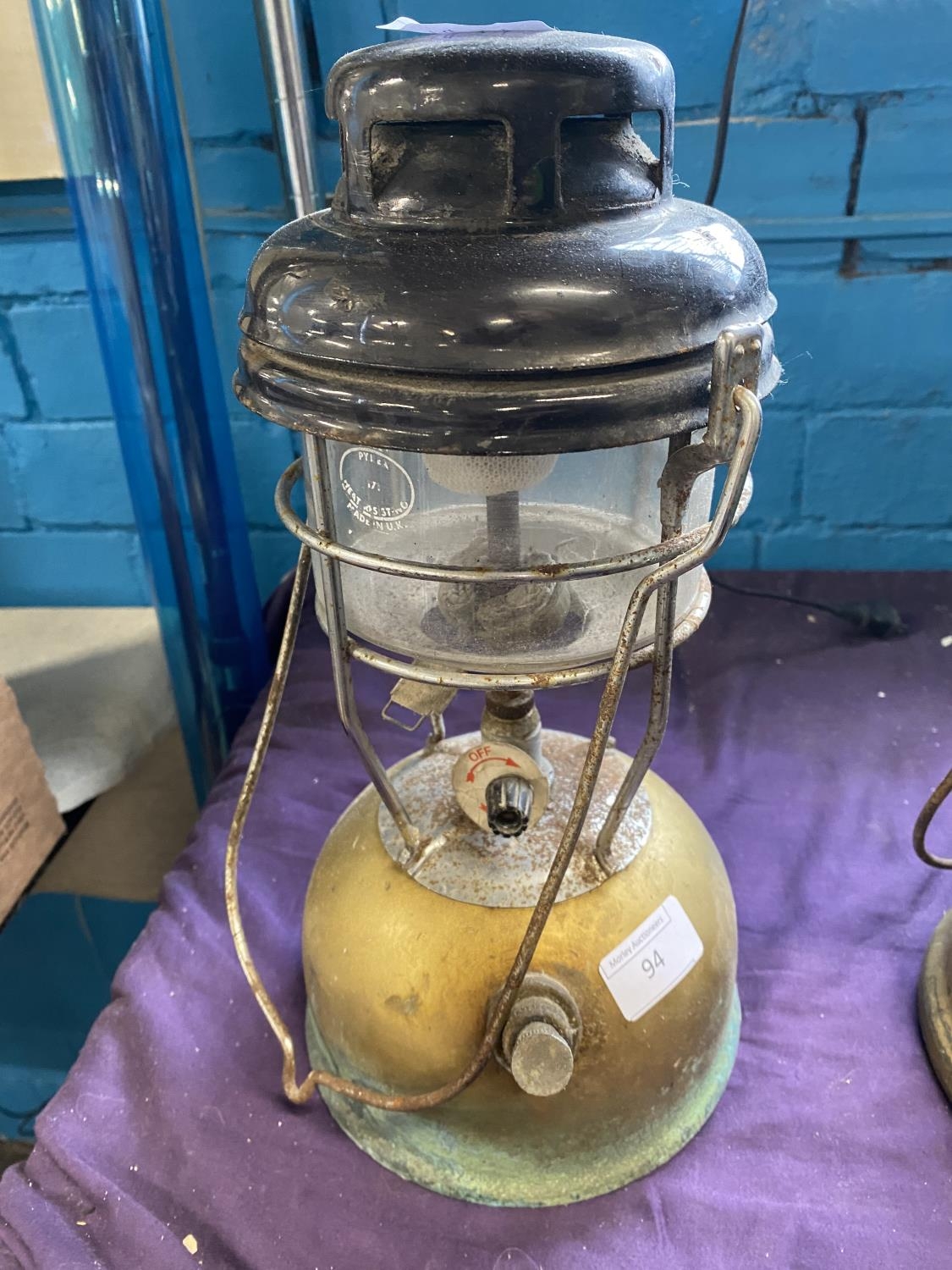 A vintage Tilly lamp, shipping unavailable