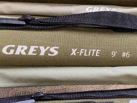 A Greys X Flight 9ft No.6 fly fishing rod, shipping unavailable