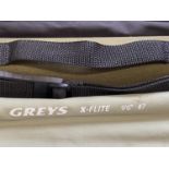 A Greys X flight 9ft 6 No.7 fishing rod, shipping unavailable