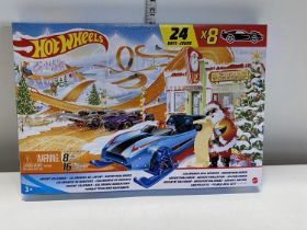 A boxed as new Hot Wheels Christmas advent calendar