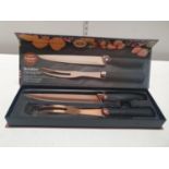 A boxed carving set as new