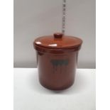 A large ceramic bread bin. Shipping unavailable