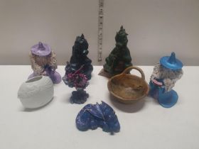 A assortment of ceramics mainly myth and magic. Shipping unavailable