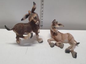 Two country artists donkeys.Shipping unavailable