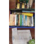 A job lot of cricket books and other ephemera, shipping unavailable