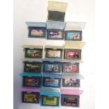 A job lot of Nintendo Gameboy Advance games mainly movie francises