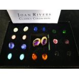 A boxed Joan Rivers interchangeable hoop earring set