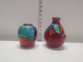 Two pieces of Poole pottery