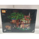 A boxed Lego style building set