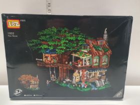 A boxed Lego style building set
