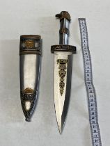 A reproduction Roman style short sword and scabbard, over 18's only, UK post only