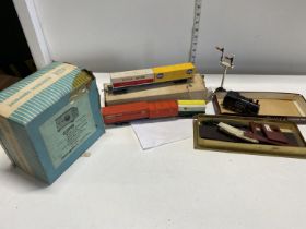 A job lot of assorted model railway accessories including patrol unit