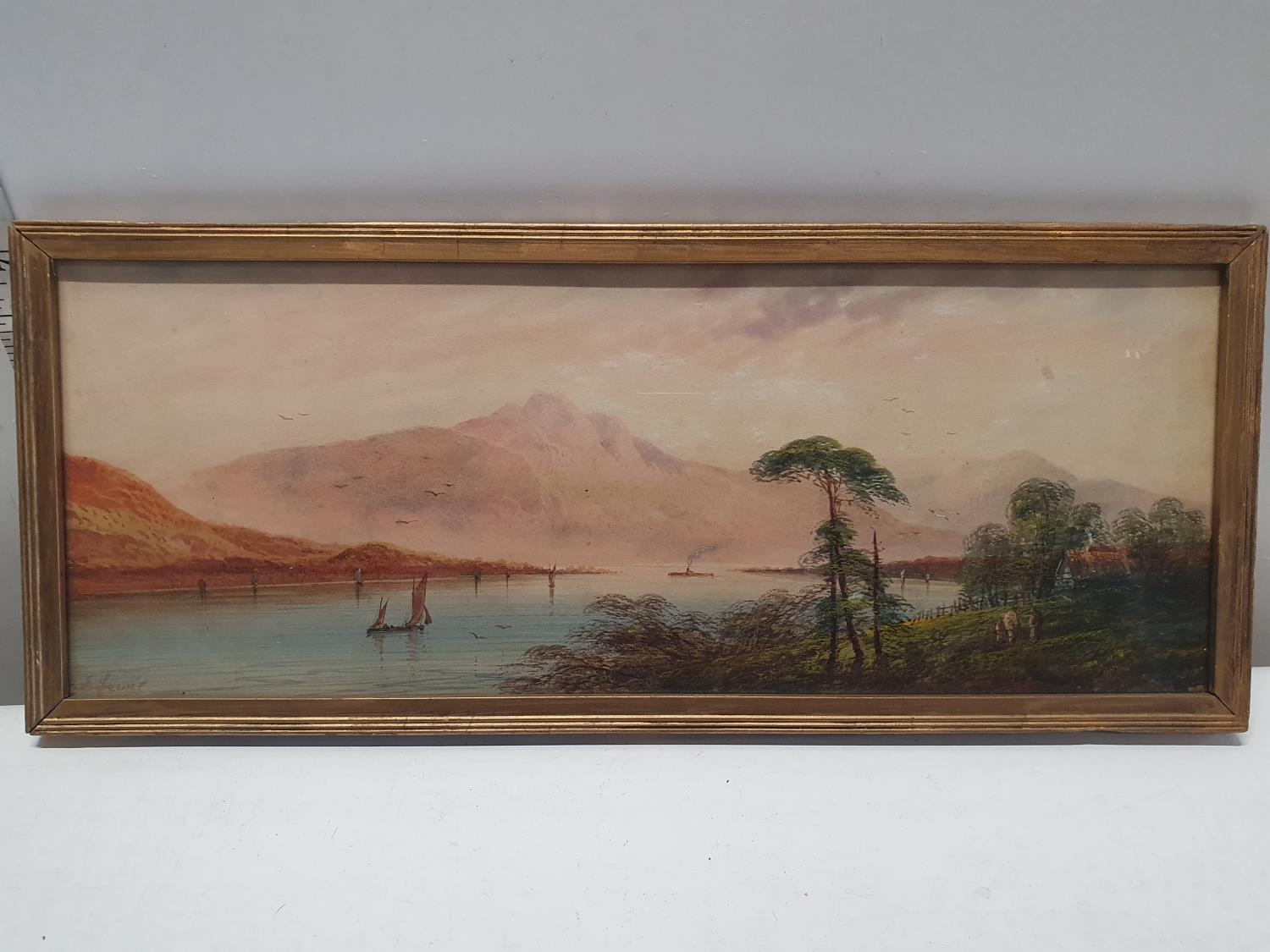 Two antique watercolours by American artist Edmund Darch Lewis 1835-1910. - Image 2 of 5