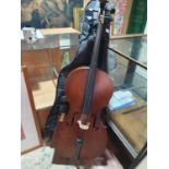A cased Cello. Shipping unavailable