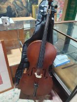 A cased Cello. Shipping unavailable