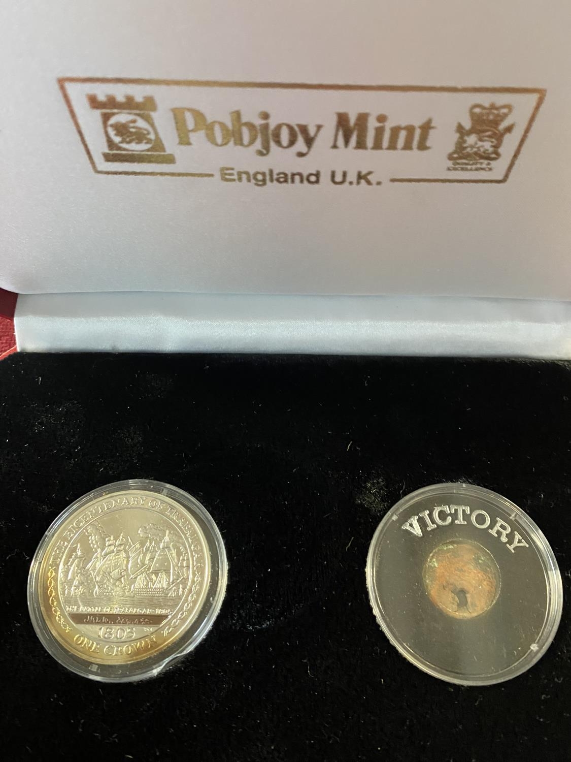 A Pobjoy mint bicentenary of Trafalgar commemorative coin set