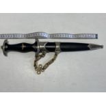 A reproduction German third Reich dagger and sheath, over 18's only, UK post only