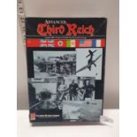 A boxed Avalon Hill advanced Third Reich strategy game (unchecked)