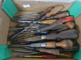A job lot of screwdrivers and vintage soldering irons. Shipping unavailable