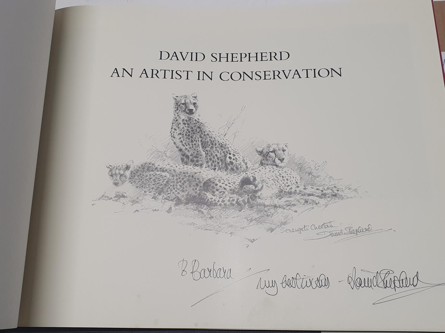 A David Sheppard hardback titled an artist in conservation. signed by artist - Image 2 of 2