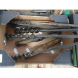 A job lot of antique augers. Shipping unavailable