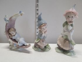 A Lladro and two golden memories Lladro figurines