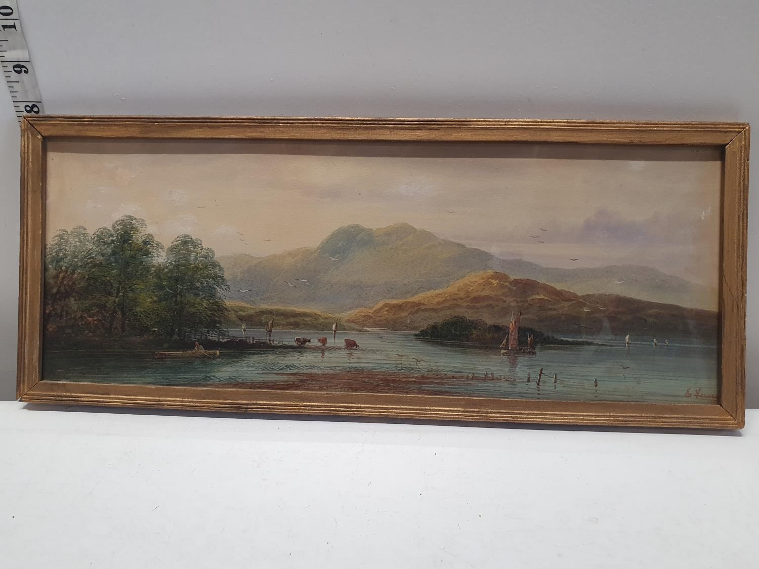 Two antique watercolours by American artist Edmund Darch Lewis 1835-1910. - Image 4 of 5