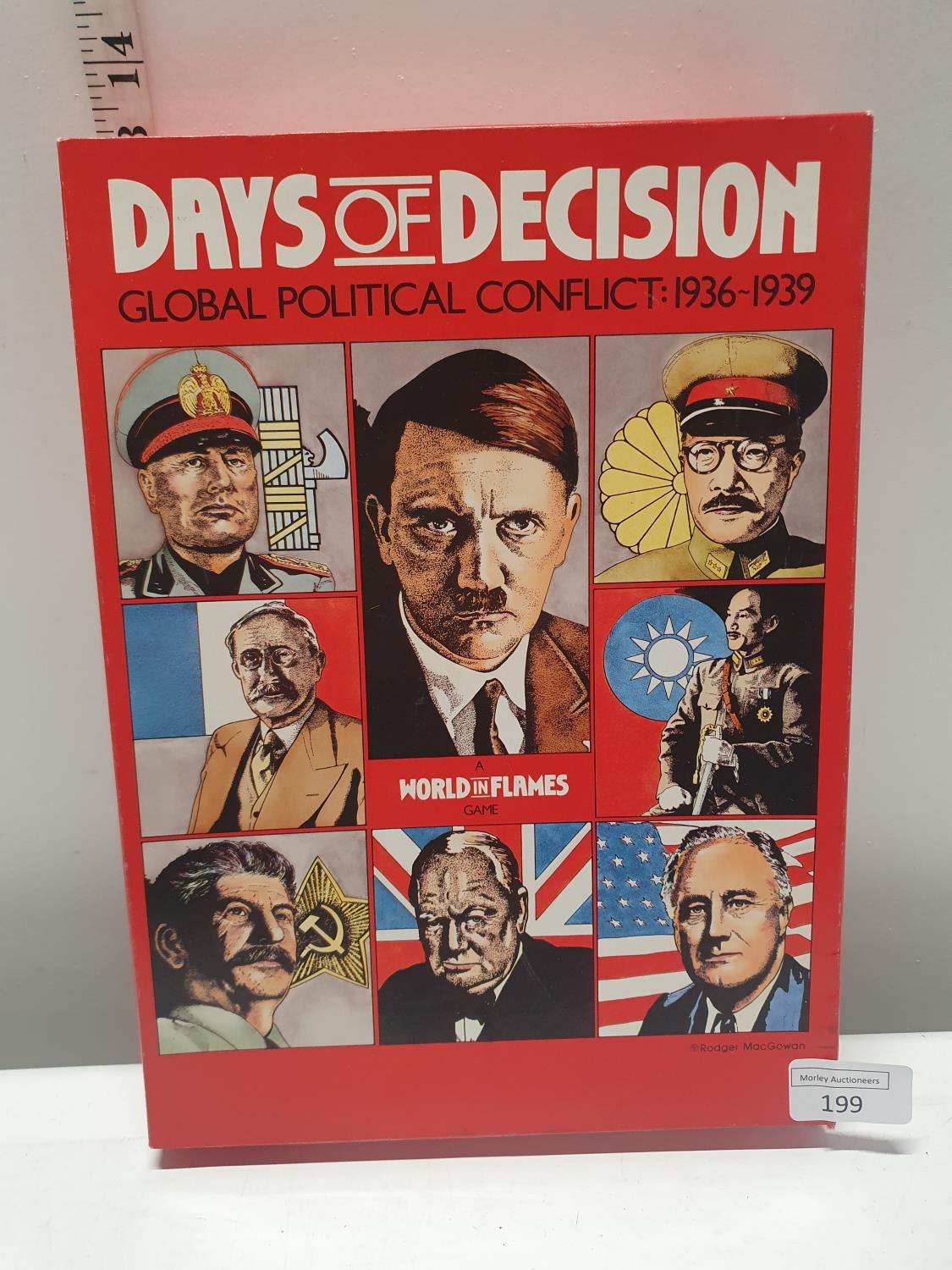 A boxed "days of decision" strategy war game (unchecked)