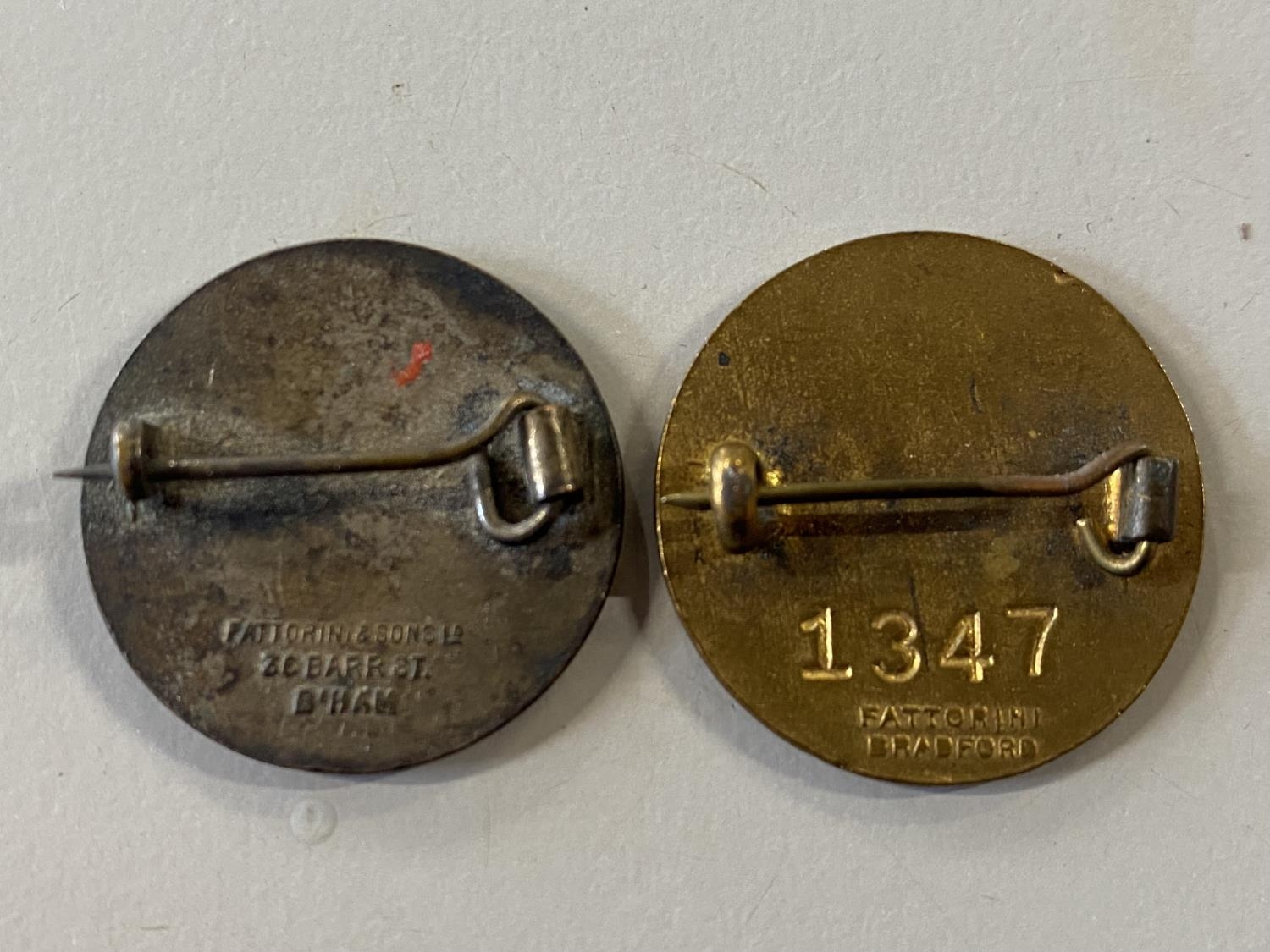 Two vintage enamel badges, a rare factory pin badge for Blackburn Aircraft Ltd and British - Image 2 of 2