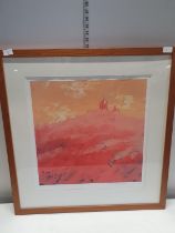 A limited edition framed print by Rolf Harris. 77x80. Shipping unavailable