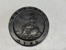 A George III 1797 cartwheel penny