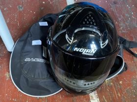 A Nolan crash helmet size M, shipping unavailable