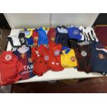 A job lot of mixed size football shirts (unauthenticated)