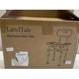 A boxed aluminium bath chair.Shipping unavailable