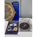 A selection of hardback books all relating to assorted wrist watches including schiffer