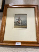 A French schooled watercolour c1800- military interest
