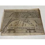 A antique lithograph map of Alexandria Island of Pharos