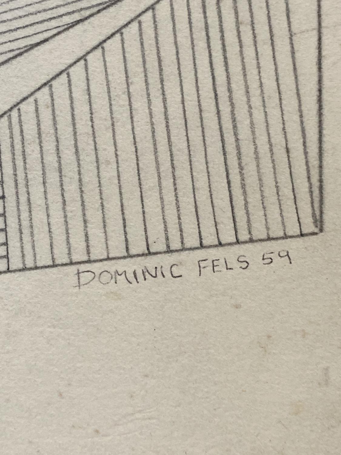 A Dominic Fels abstract signed and dated 59 - Image 2 of 2