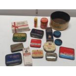 A Job lot of vintage tins