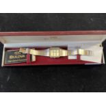 A cased Bulova Super Seville gents watch ticking at time of cataloguing