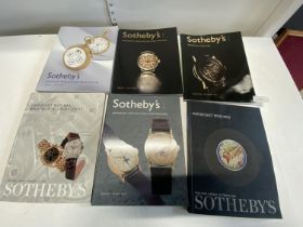 A selection of Sotheby's important watches auction catalogues