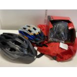 Three new bike helmets.Shipping unavailable