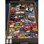 A job lot of assorted playworn die-cast models mainly matchbox, shipping unavailable