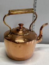 A good quality copper and brass kettle
