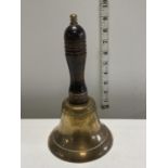 A vintage brass hand bell, shipping unavailable