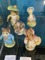 Five Beswick Beatrix Potter figurines