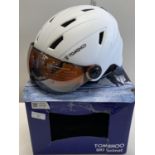 A boxed Tomshoo ski helmet.Shipping unavailable