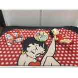 A selection of Betty Boop collectables