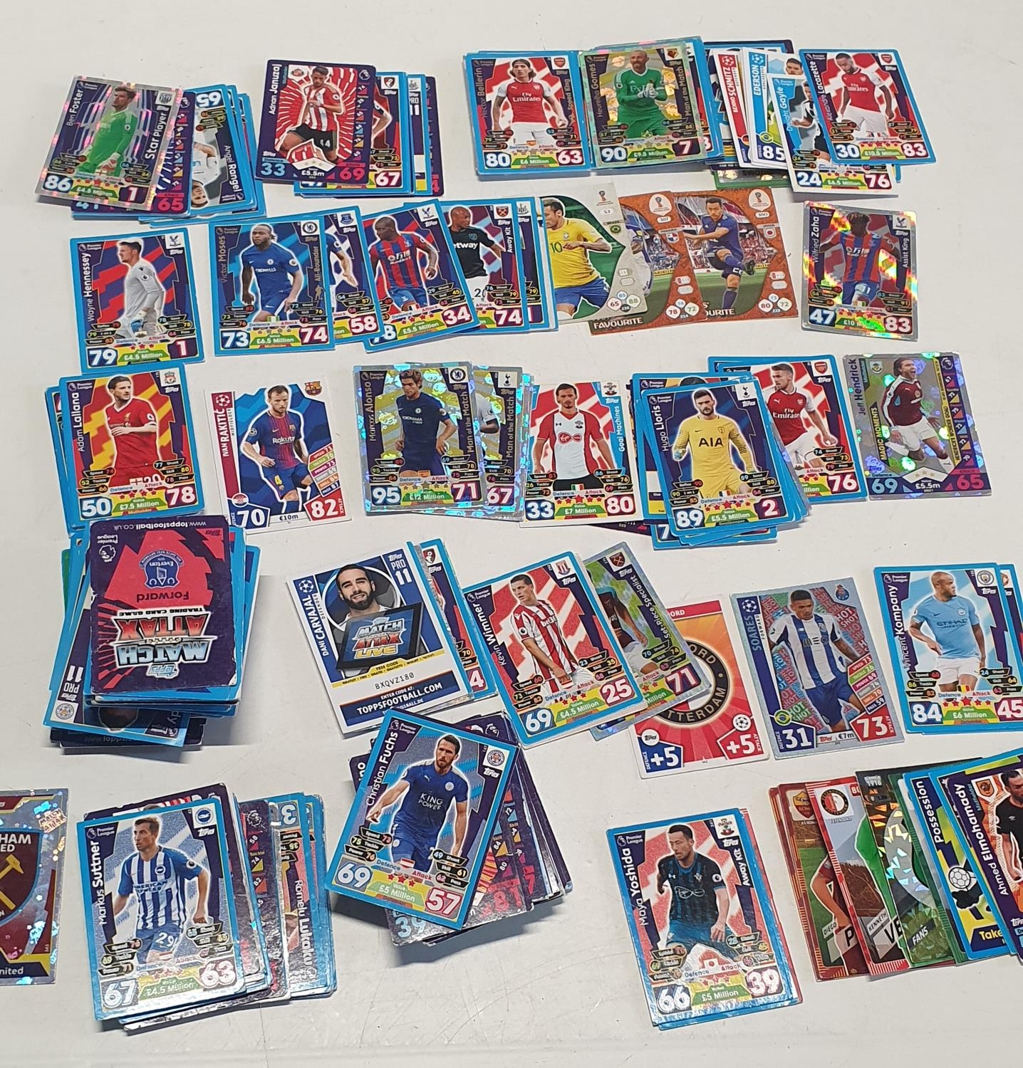 A job lot of Match Attax football cards